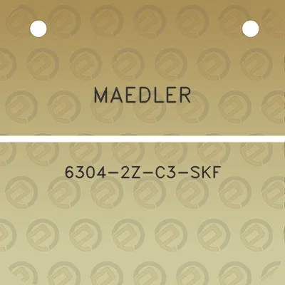 maedler-6304-2z-c3-skf