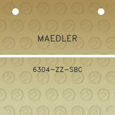 maedler-6304-zz-sbc