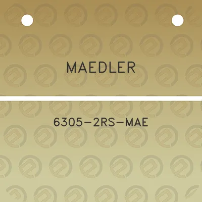 maedler-6305-2rs-mae