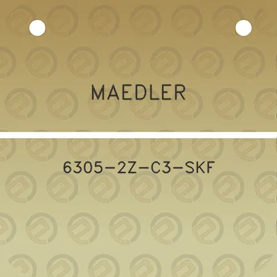 maedler-6305-2z-c3-skf