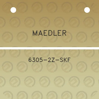 maedler-6305-2z-skf