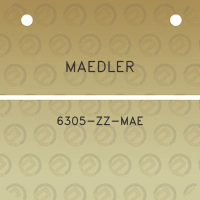 maedler-6305-zz-mae