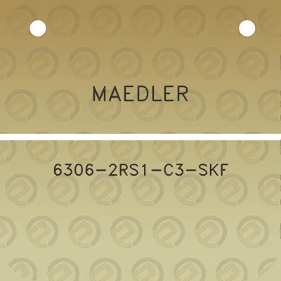 maedler-6306-2rs1-c3-skf