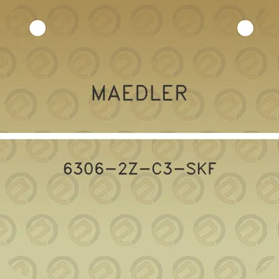 maedler-6306-2z-c3-skf