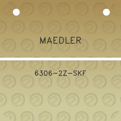 maedler-6306-2z-skf