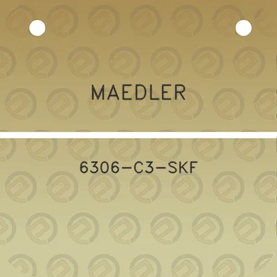 maedler-6306-c3-skf