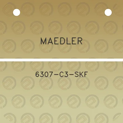 maedler-6307-c3-skf