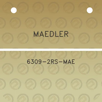 maedler-6309-2rs-mae