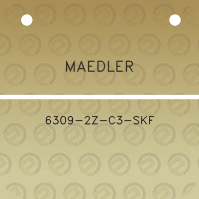 maedler-6309-2z-c3-skf