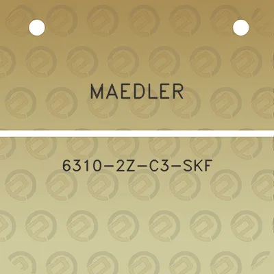 maedler-6310-2z-c3-skf