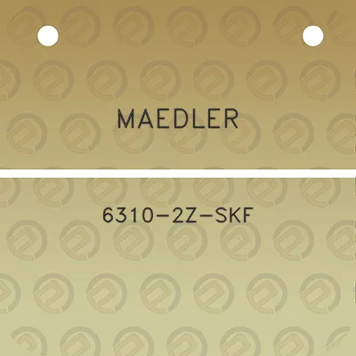 maedler-6310-2z-skf