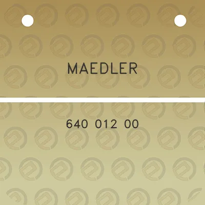 maedler-640-012-00