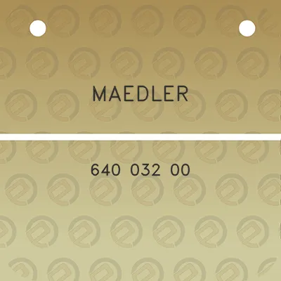 maedler-640-032-00