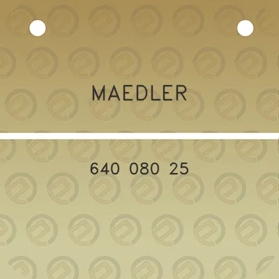 maedler-640-080-25