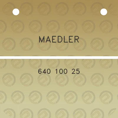 maedler-640-100-25