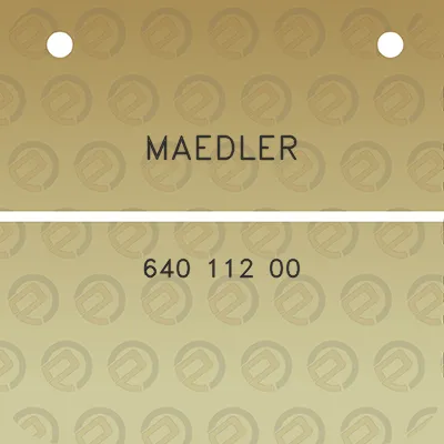 maedler-640-112-00