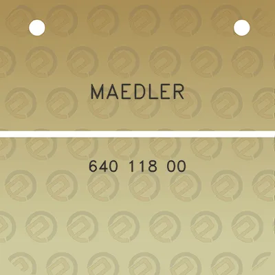 maedler-640-118-00