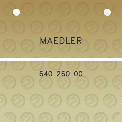 maedler-640-260-00