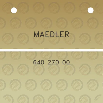 maedler-640-270-00