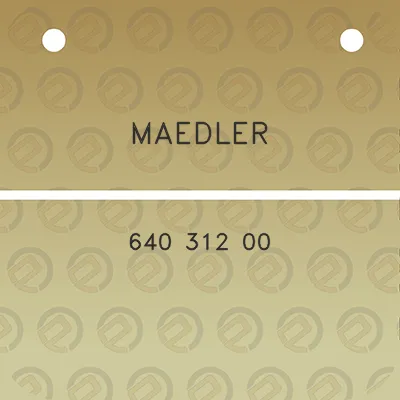 maedler-640-312-00