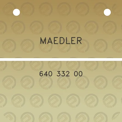 maedler-640-332-00