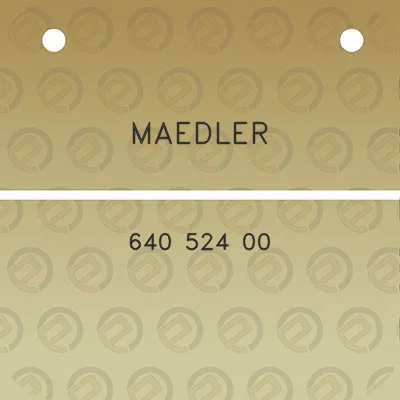 maedler-640-524-00