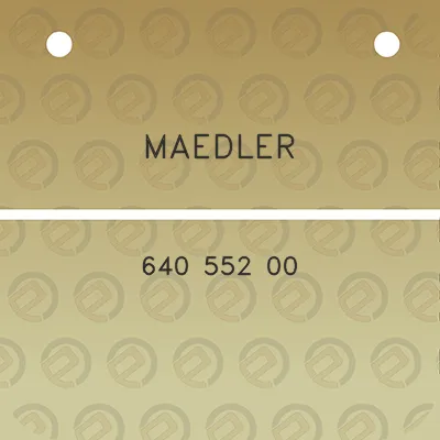 maedler-640-552-00