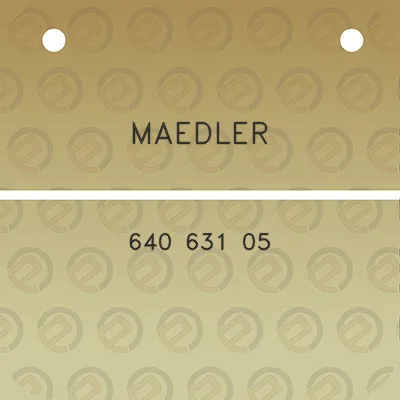 maedler-640-631-05