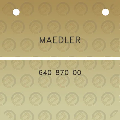 maedler-640-870-00