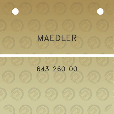 maedler-643-260-00