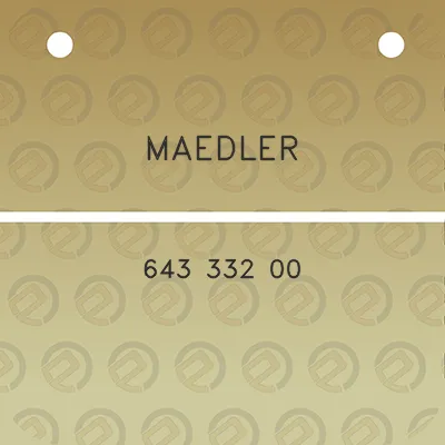 maedler-643-332-00