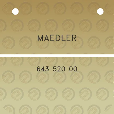 maedler-643-520-00