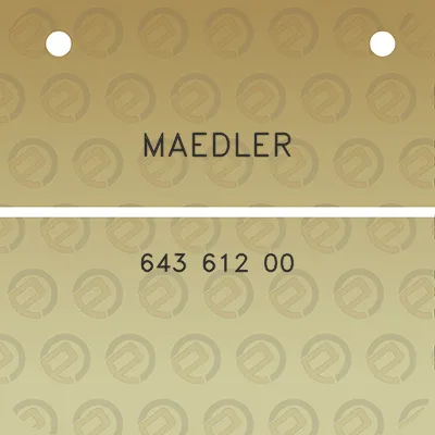 maedler-643-612-00