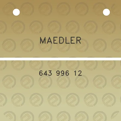 maedler-643-996-12