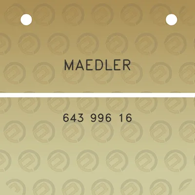 maedler-643-996-16