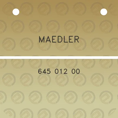 maedler-645-012-00