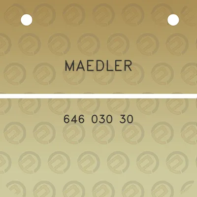 maedler-646-030-30