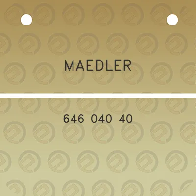 maedler-646-040-40