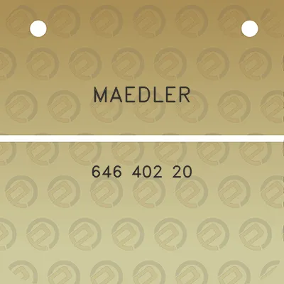 maedler-646-402-20