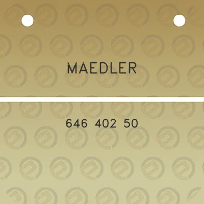 maedler-646-402-50