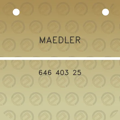 maedler-646-403-25