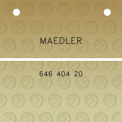 maedler-646-404-20