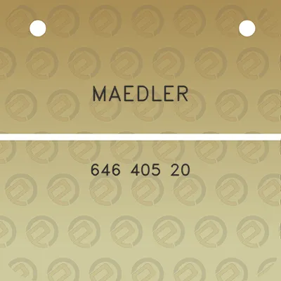 maedler-646-405-20