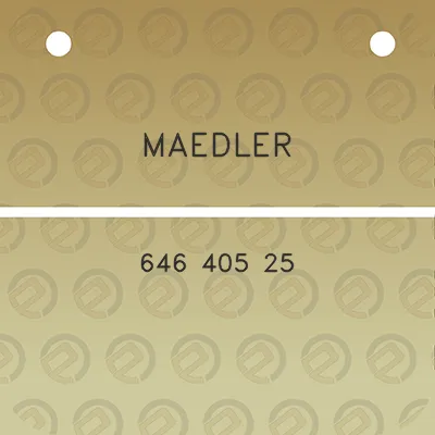 maedler-646-405-25