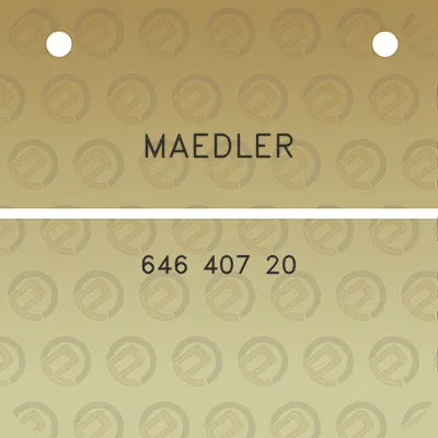 maedler-646-407-20