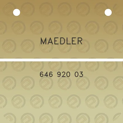 maedler-646-920-03