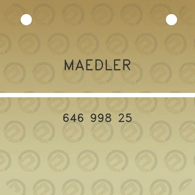 maedler-646-998-25