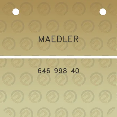 maedler-646-998-40