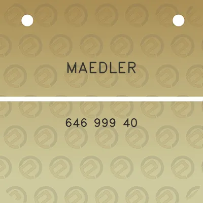 maedler-646-999-40