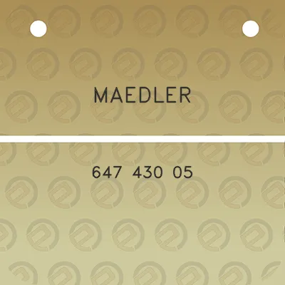 maedler-647-430-05